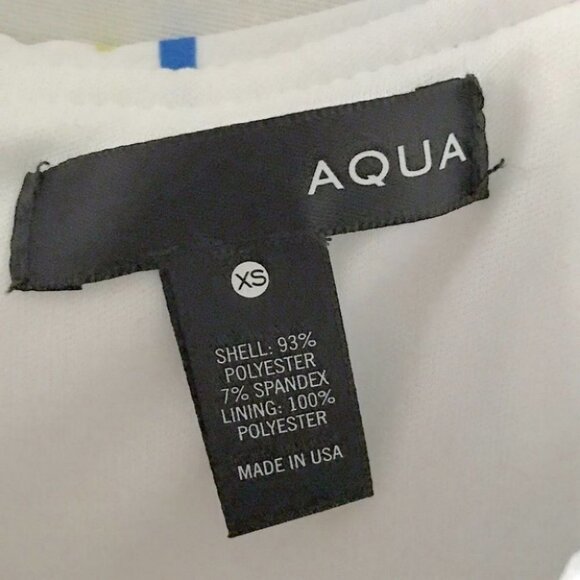 Aqua Ruffled Sprinkle print Strapless ruffle Dress size XS New with tags - Picture 9 of 9